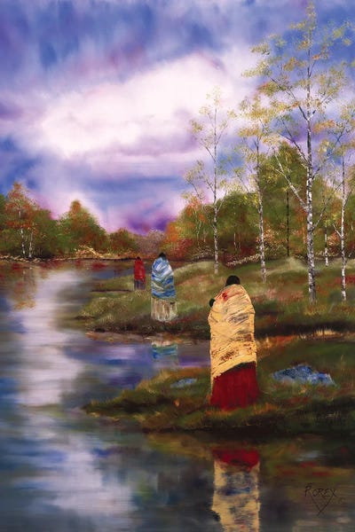 Native American Décor: Autumn Waters by Rorex Bridges Studio