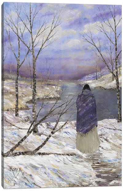 Cold Colors Canvas Art Print - Native American Décor