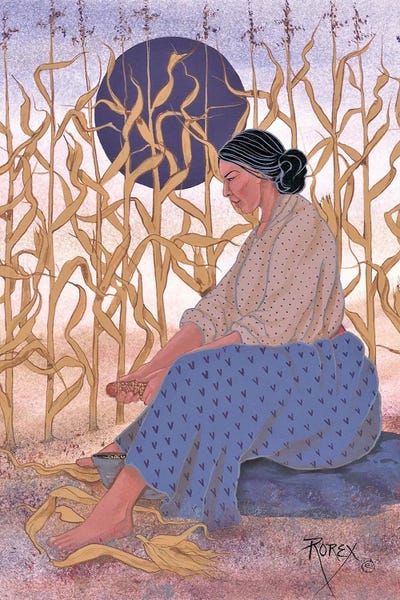 Rorex Bridges Studio: Corn Shelling by Rorex Bridges Studio