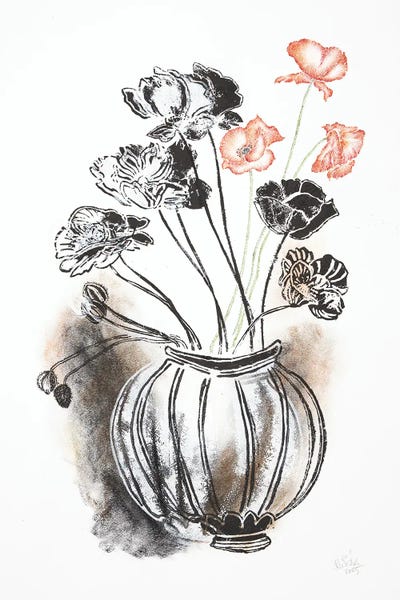 Minimalist Flowers: Dark Flowers by Mette Rix