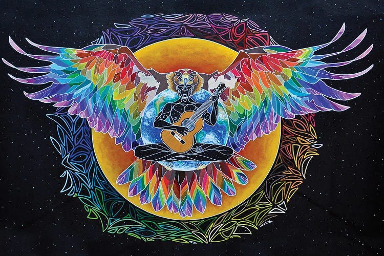 Rainbow Eagle Heart