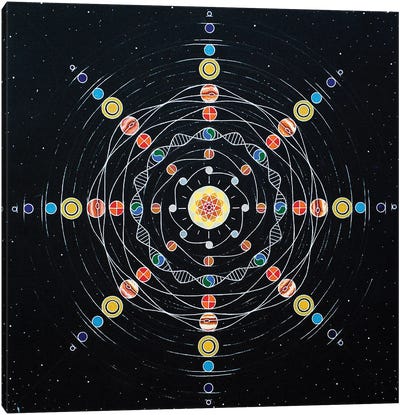 Solar Identity Canvas Art Print - Psychedelic & Trippy Art