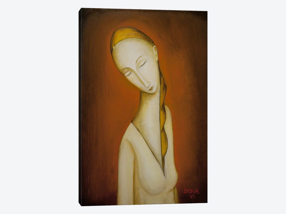Girl With A Braid by Remy Disch 1-piece Canvas Print