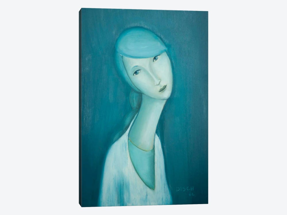 Blue Hair, Chloe by Remy Disch 1-piece Canvas Art Print