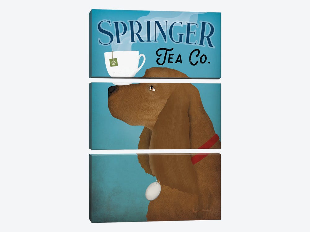 Brown Springer Tea Co by Ryan Fowler 3-piece Canvas Print