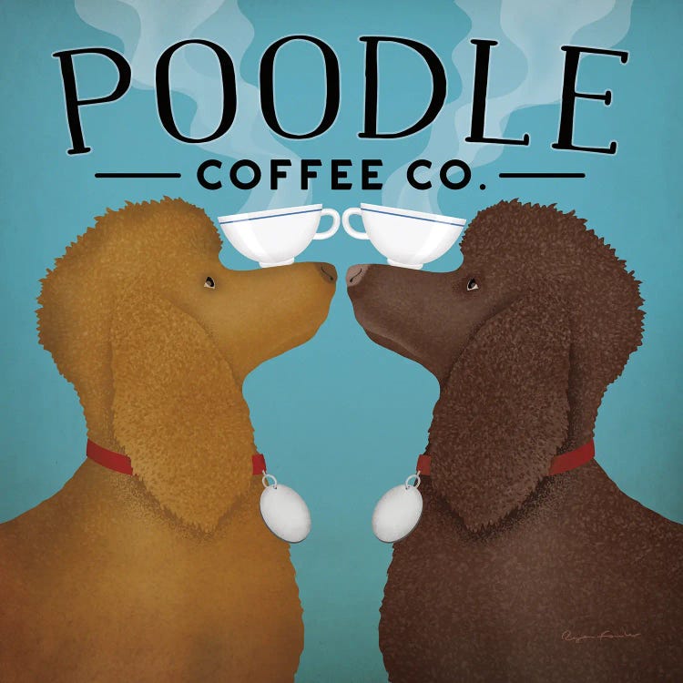 Double Poodle Coffee by Ryan Fowler wall art