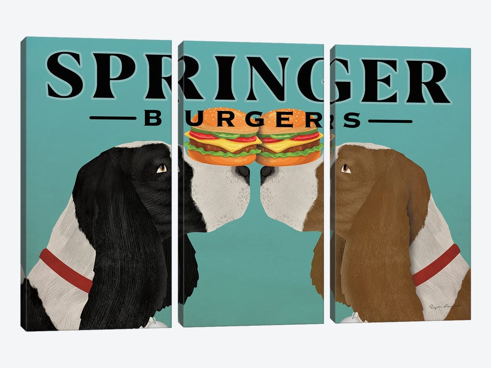 Springer Burgers by Ryan Fowler 3-piece Canvas Art Print