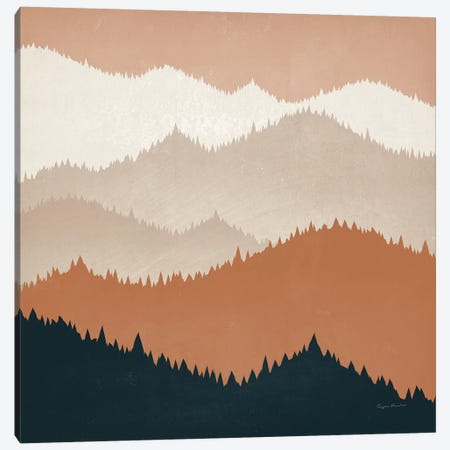 Mountain View Terra Cotta Canvas Print #RYF6} by Ryan Fowler Art Print