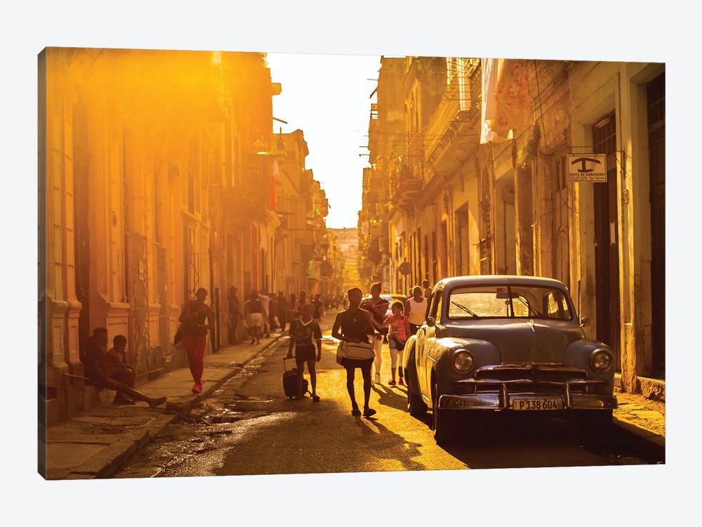 Another Street Scene In Havana by Robin Yong 1-piece Canvas Wall Art