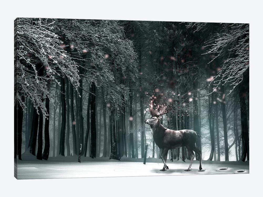 Oh Deer by Shaun Ryken 1-piece Canvas Print
