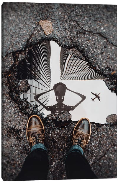 Dead Puddle Canvas Art Print - Through The Looking Glass