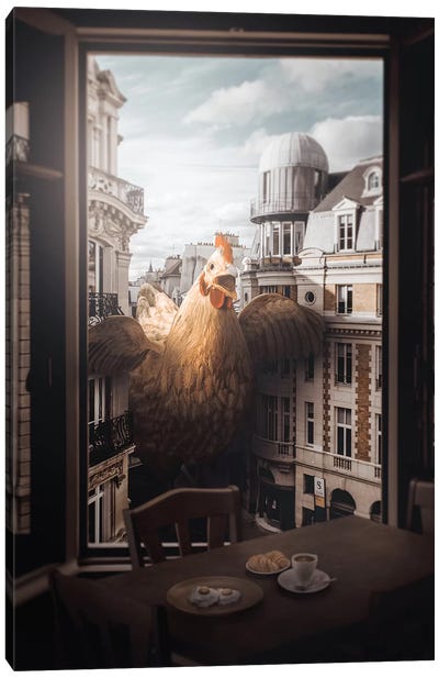 Chickens Revenge Canvas Art Print - Dreamscape Art