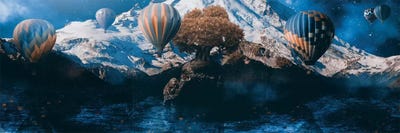 Great Lengths Triptych by Shaun Ryken multi panel art