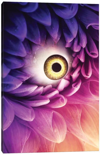 Purple Crying Flower Canvas Art Print - Alternate Realities