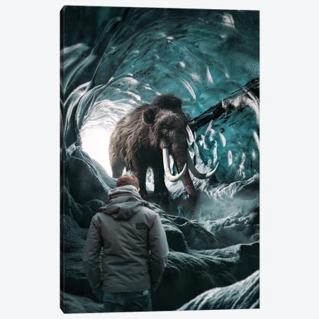 Mammoth In Hiding Canvas Print #RYK64} by Shaun Ryken Canvas Art