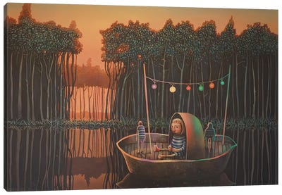 A Life That Goes Peep Canvas Art Print - Rory Mitchell