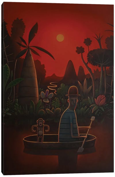 The Wonderings Of A Monkey Canvas Art Print - Rory Mitchell