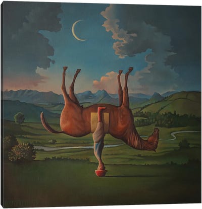 Clippety Clop Canvas Art Print - Rory Mitchell