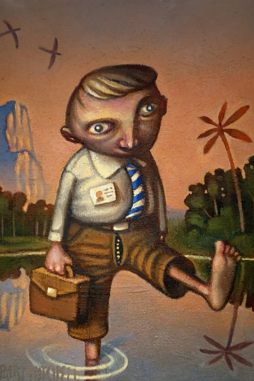 The Penny Drops by Rory Mitchell wall art