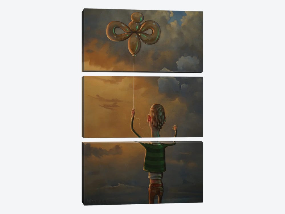 Helium Angel by Rory Mitchell 3-piece Canvas Art Print