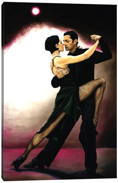 The Temptation Of Tango Canvas Art Print - Tango Art