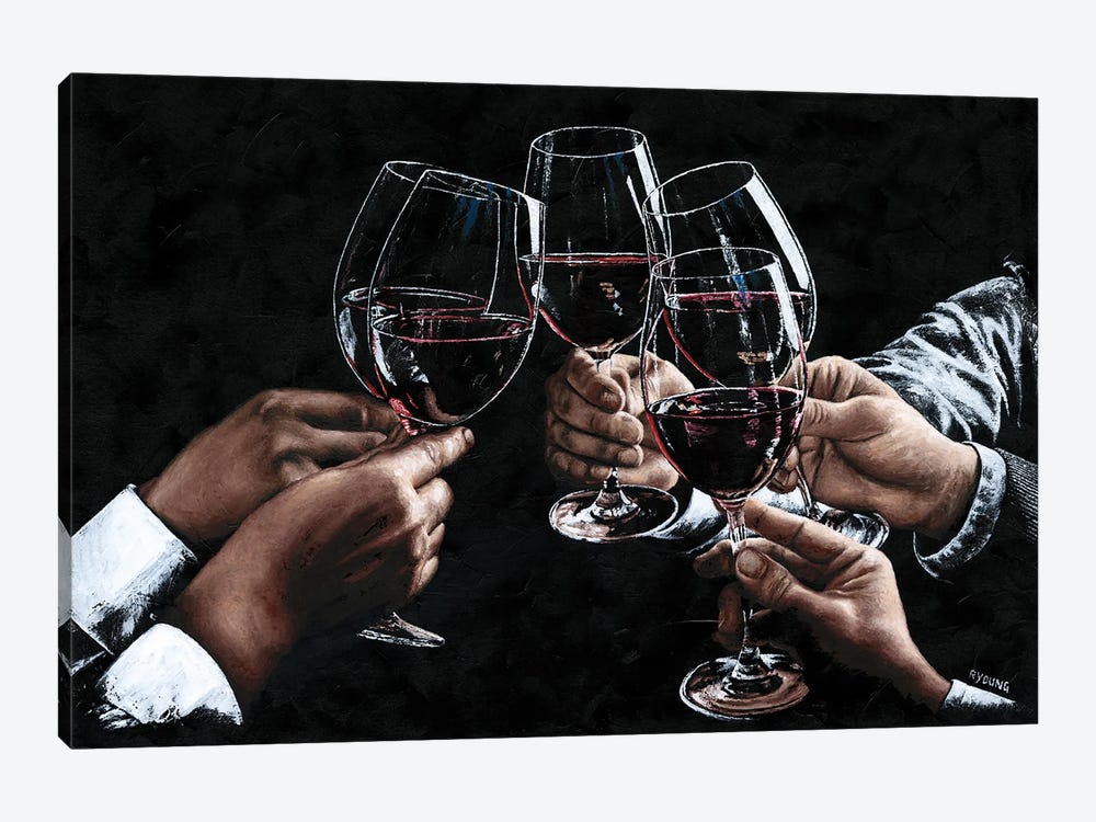 A Toast To Friendship by Richard Young 1-piece Canvas Wall Art