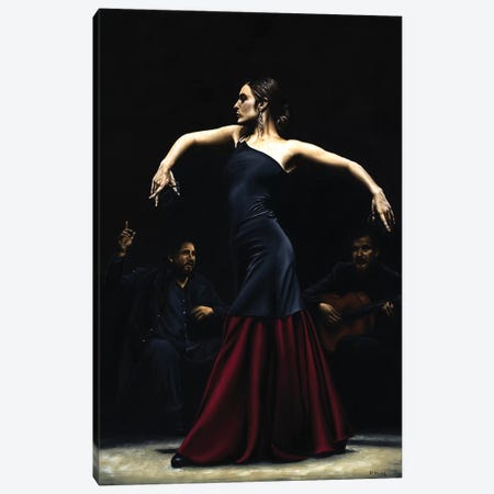 Encantado Por Flamenco Canvas Print #RYO13} by Richard Young Canvas Wall Art