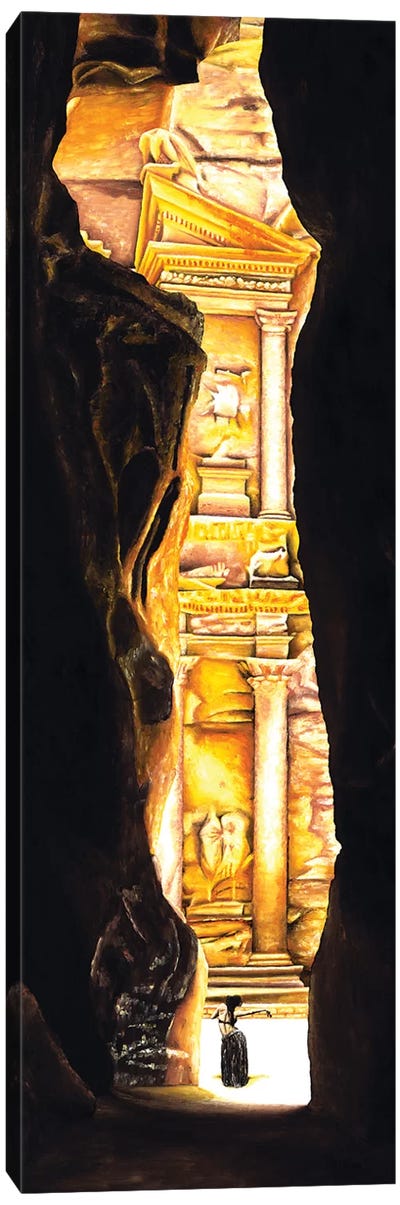 Homage To Petra Canvas Art Print - Monument Art