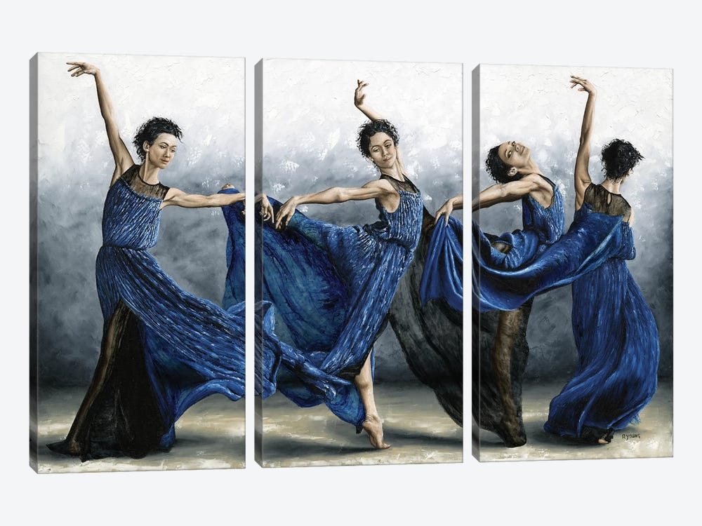 Sequential Dancer by Richard Young 3-piece Canvas Art