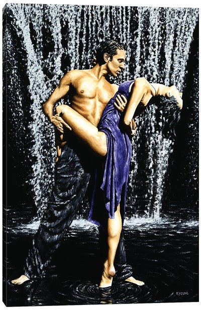 Tango Cascade Canvas Art Print - Dance Art