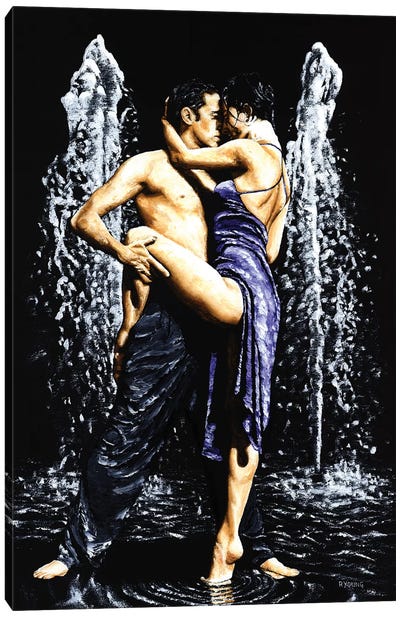 The Fountain Of Tango Canvas Art Print - Richard Young