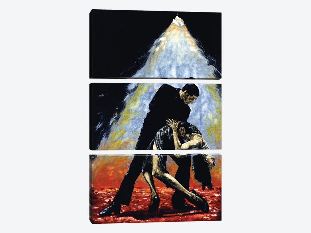The Intoxication Of Tango by Richard Young 3-piece Canvas Wall Art