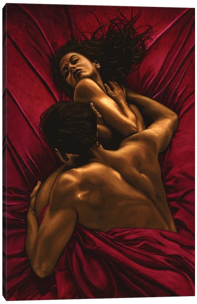 The Passion Canvas Art Print - Red Passion