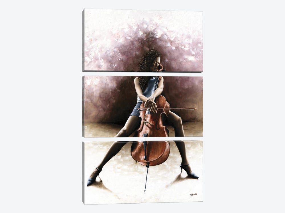 Tranquil Cellist by Richard Young 3-piece Art Print