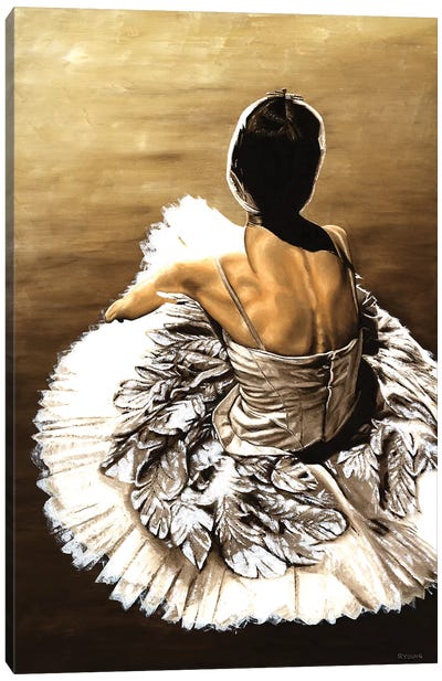 Waiting In The Wings Canvas Art Print - Richard Young