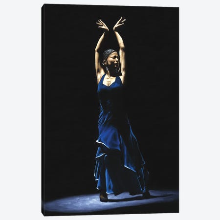 Bailarina A Solas Del Flamenco (Solo Flamenco Dancer) Canvas Print #RYO58} by Richard Young Canvas Wall Art