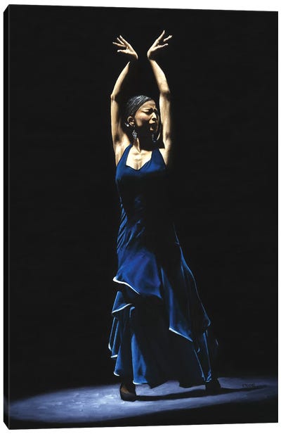 Bailarina A Solas Del Flamenco (Solo Flamenco Dancer) Canvas Art Print - Flamenco