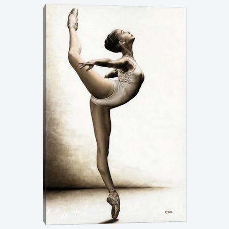 Musing Dancer Canvas Print #RYO88} by Richard Young Canvas Print