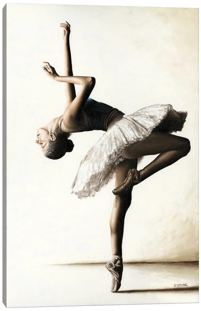 Reaching For Perfect Grace Canvas Art Print - Ballet Art