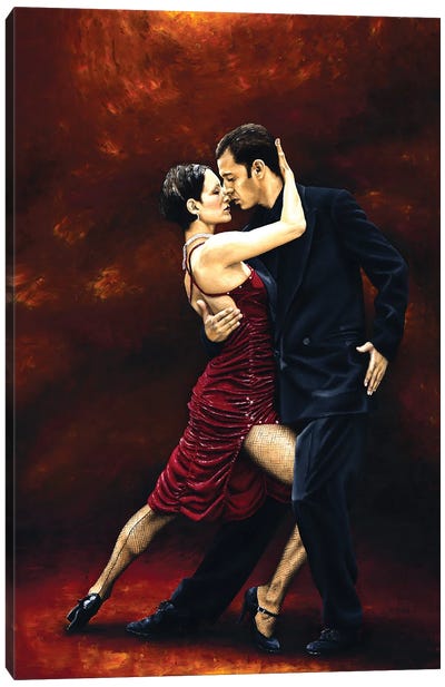 That Tango Moment Canvas Art Print - Couple Art