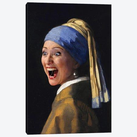 Vermeer's The Scream Canvas Print #RYP127} by Rodney Pike Canvas Art Print
