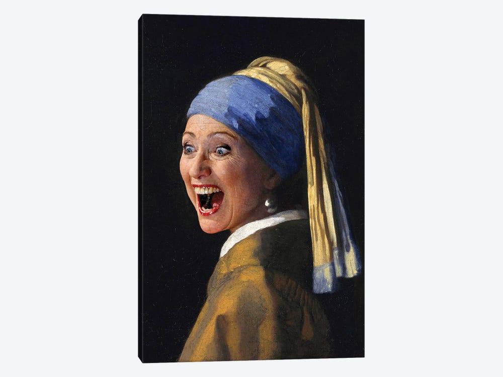 Vermeer's The Scream by Rodney Pike 1-piece Canvas Art Print
