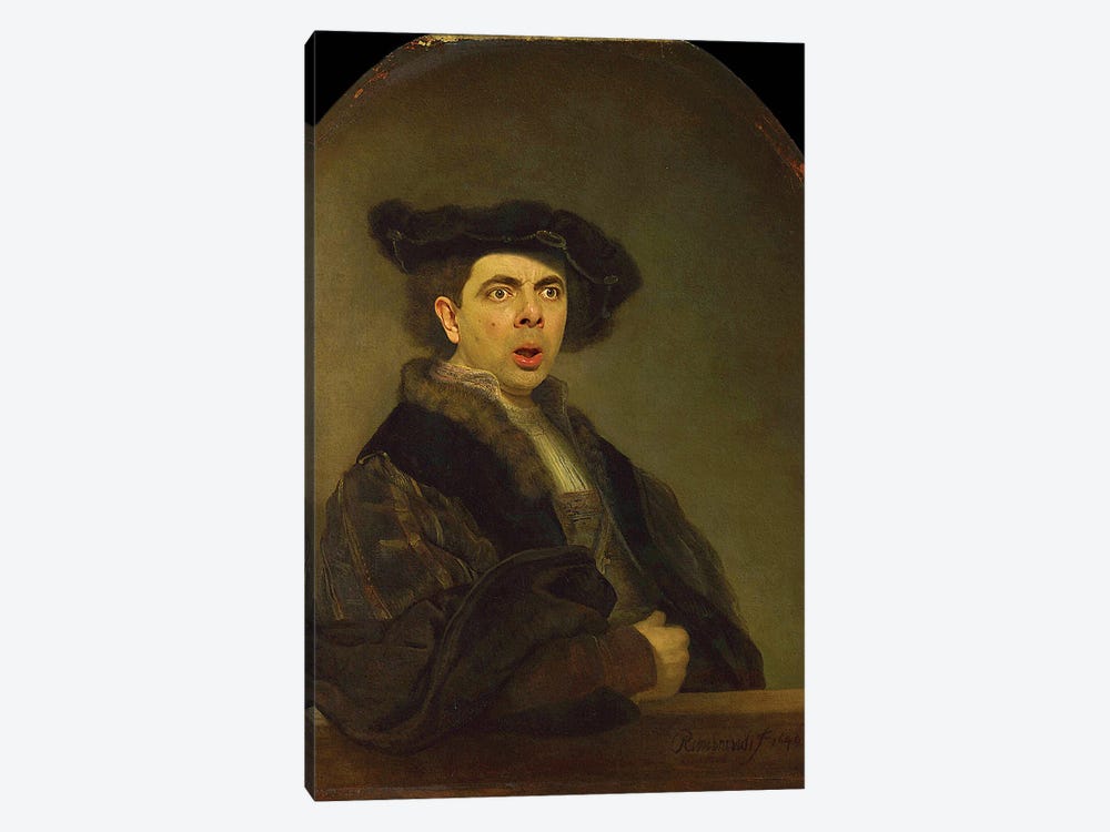 Rowan Rembrandt Self Portrait by Rodney Pike 1-piece Canvas Artwork