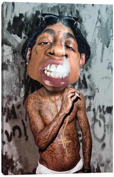 Lil Wayne Canvas Art Print - Rodney Pike