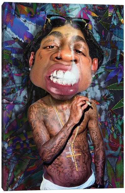 Lil Wayne II Canvas Art Print - Rodney Pike