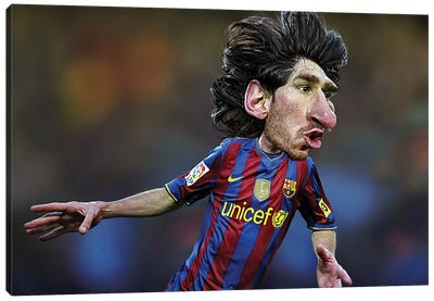 Lionel Messi Canvas Art Print - Limited Edition Sports Art