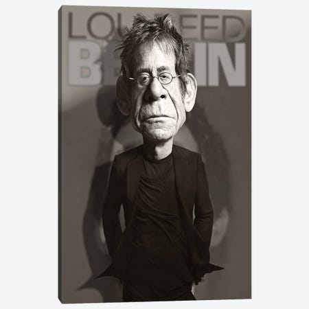 Lou Reed Canvas Print #RYP37} by Rodney Pike Canvas Wall Art