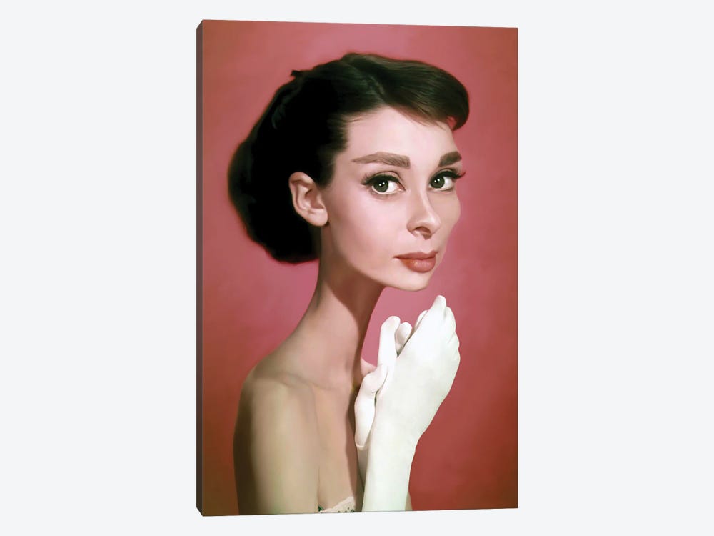 Audrey Hepburn I by Rodney Pike 1-piece Canvas Print