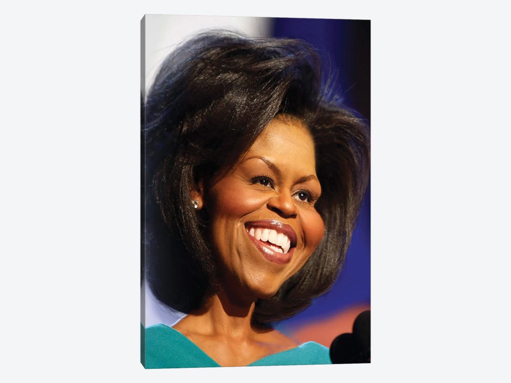Michelle Obama by Rodney Pike 1-piece Canvas Wall Art