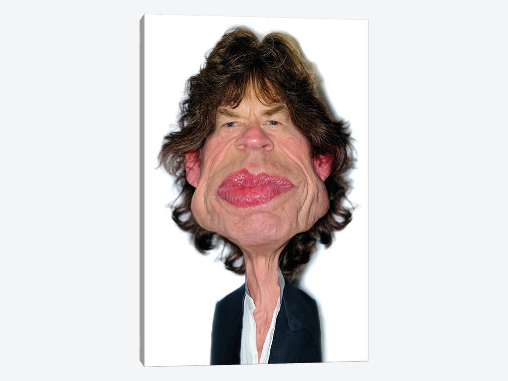 Mick Jagger by Rodney Pike 1-piece Canvas Art Print